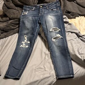 American Eagle Dark Blue Jeggings